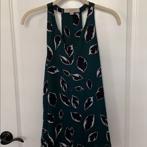 Loft black and green blouse